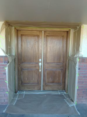Before & After Front Door Repaint in ST George, UT (1)